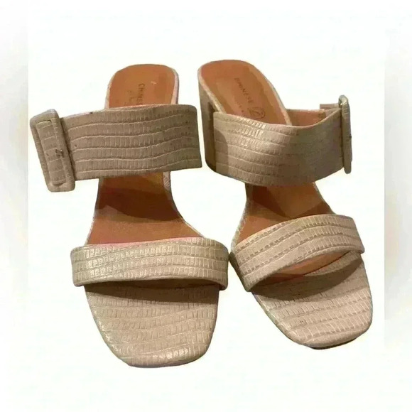 Chinese Laundry Double Strap  Size 7 Block heel buckles - Picture 2 of 6